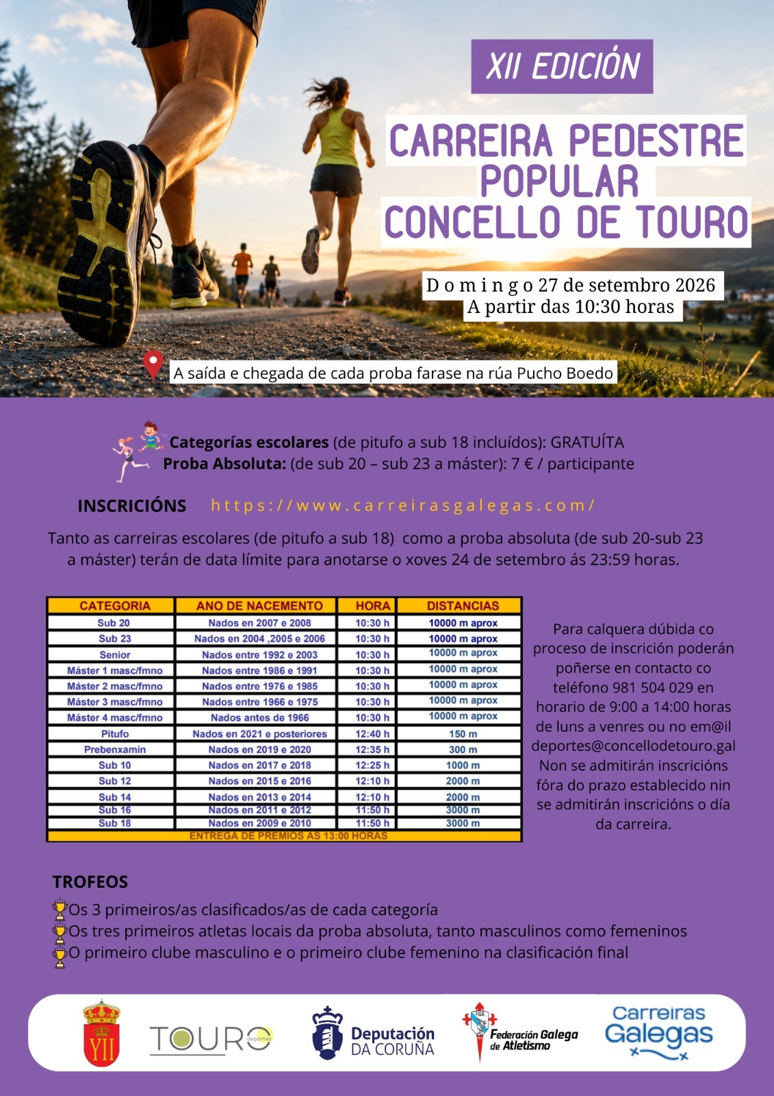 Carreira Pedestre Concello de Touro