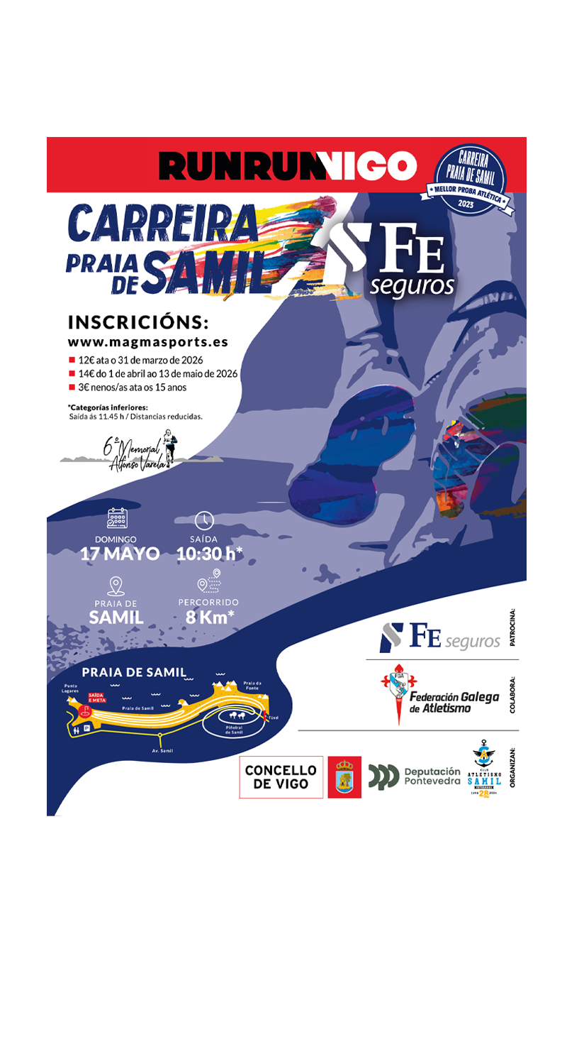 Carreira Praia de Samil Memorial Alfonso Varela