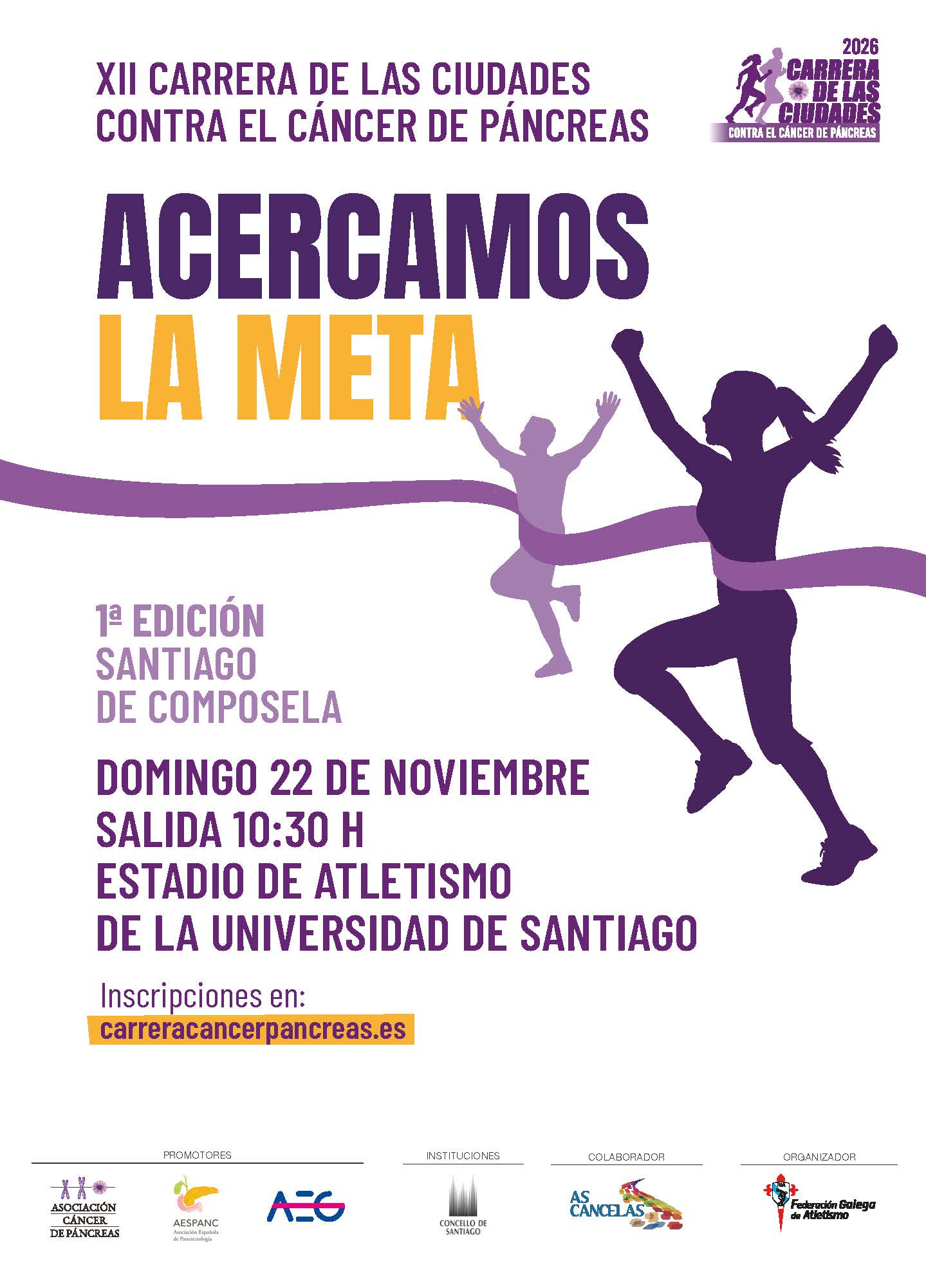 Carrera Contra el Cáncer de Páncreas - Santiago de Compostela